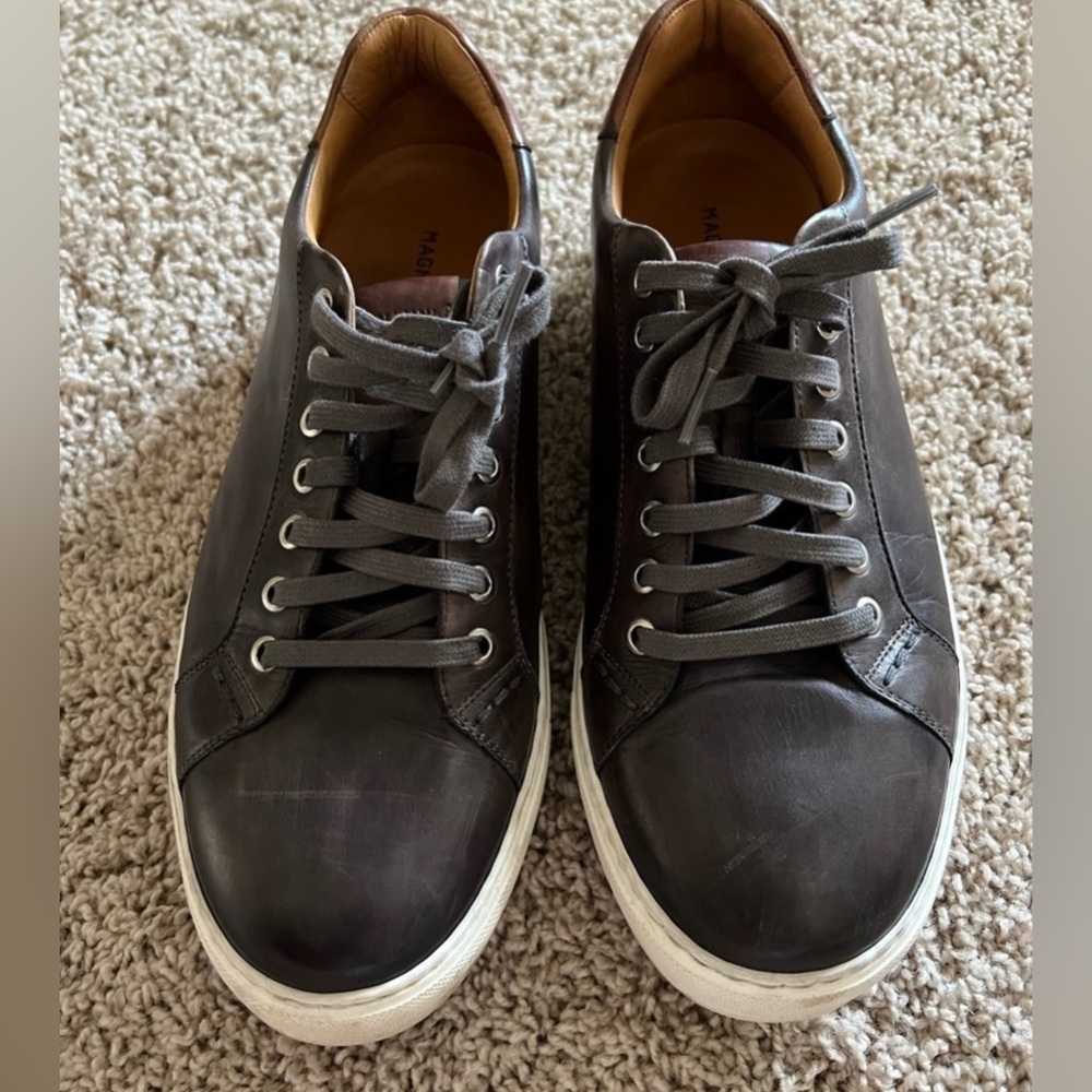 Magnanni Men's Brown casual dress Sneakers